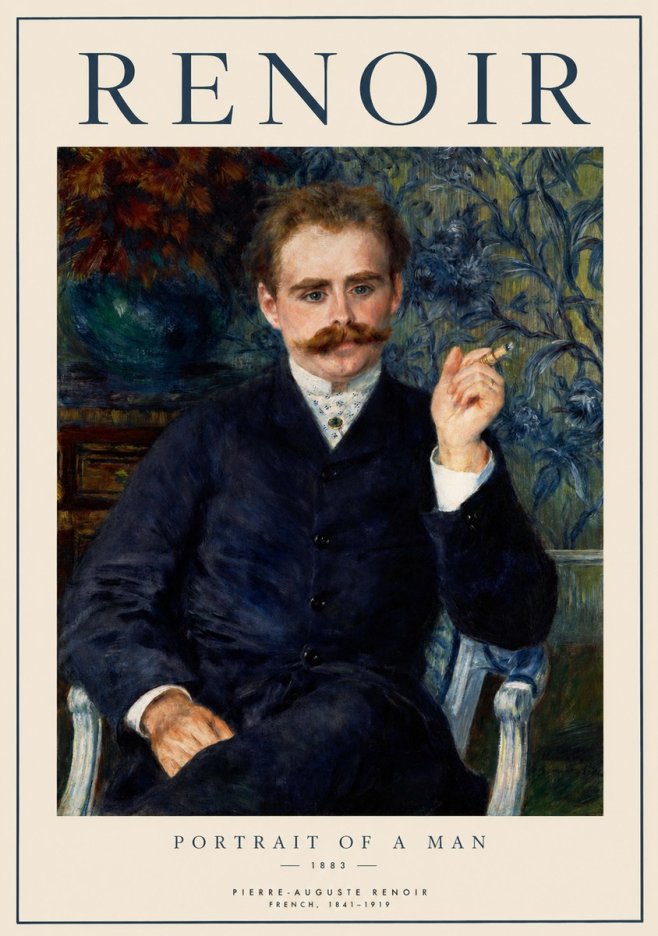 Renoir Portrait of a Man I No1 - Juliste