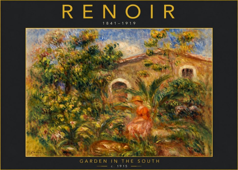 Renoir Garden in the South No6 - Juliste