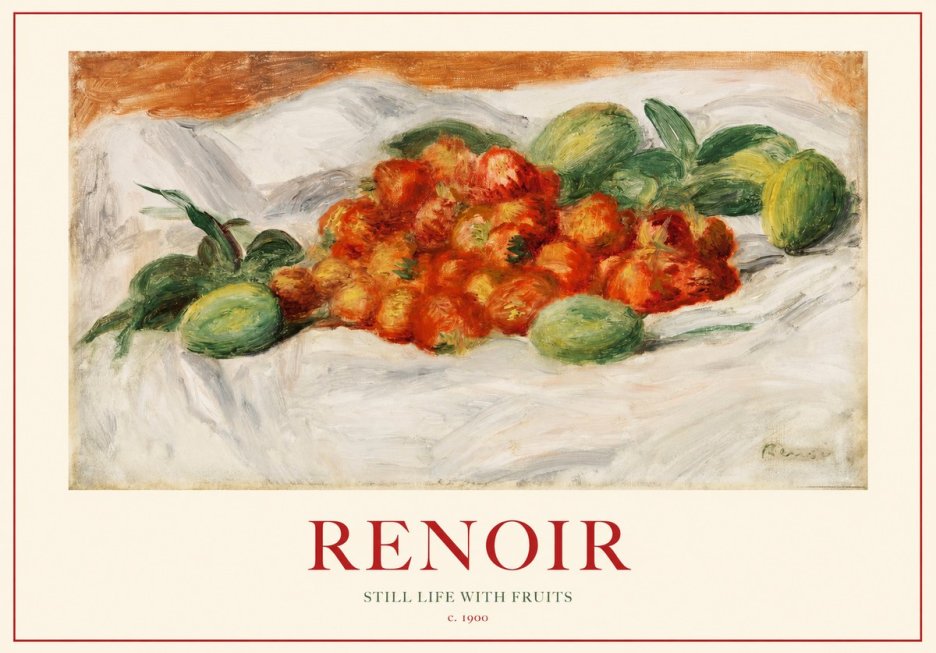 Renoir Still Life with Fruits No1 - Juliste
