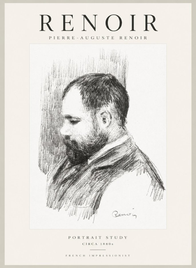 Renoir Portrait Study I No1 - Juliste
