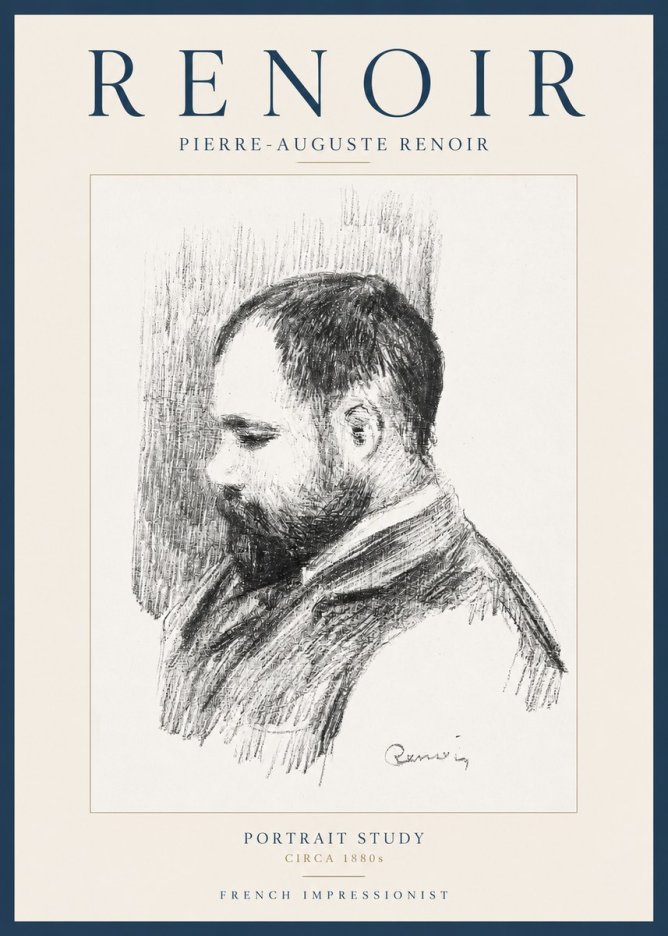 Renoir Portrait Study I No2 - Juliste