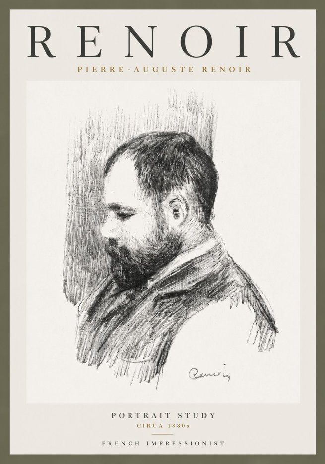 Renoir Portrait Study I No5 - Juliste