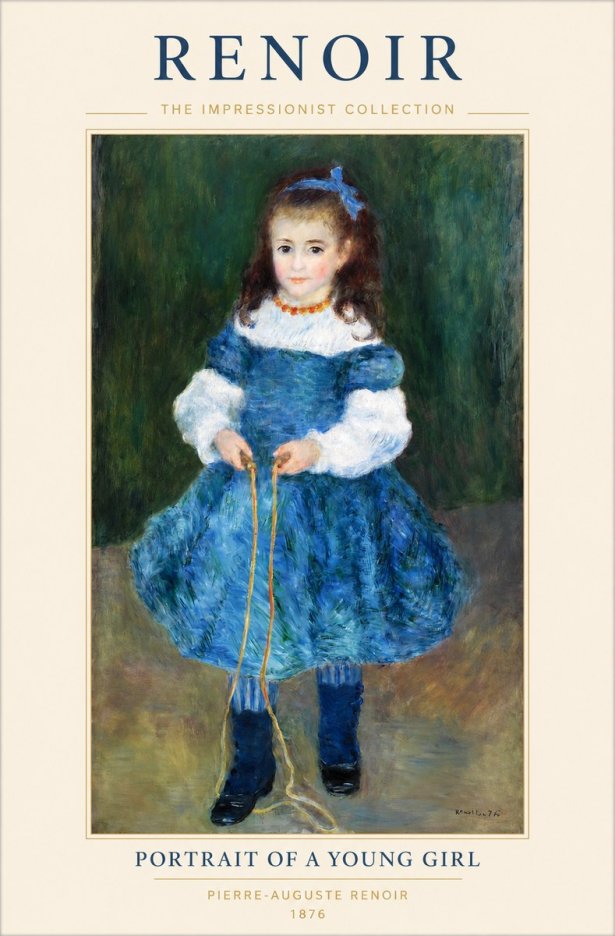 Renoir Portrait of a Young Girl III No1 - Juliste