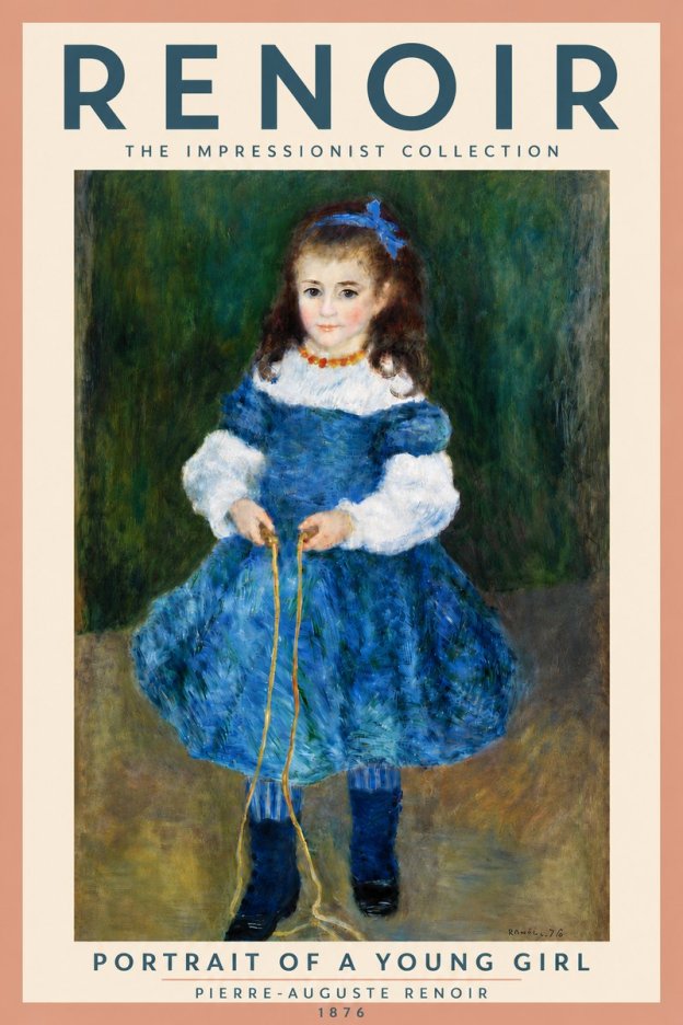 Renoir Portrait of a Young Girl III No4 - Juliste