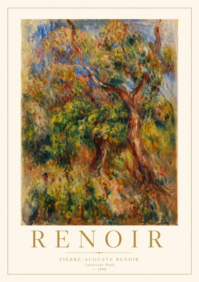 Renoir Landscape Study No4 - Juliste