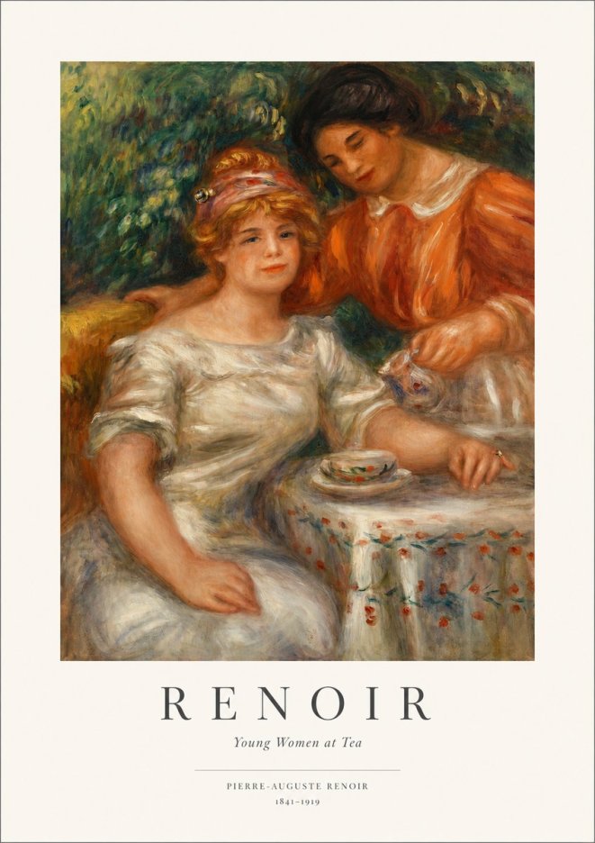 Renoir Young Women at Tea No1 - Juliste