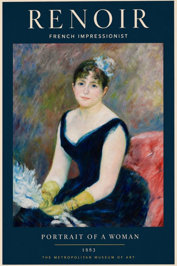 Renoir Portrait of a Woman No4 - Juliste