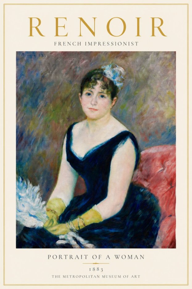 Renoir Portrait of a Woman No5 - Juliste