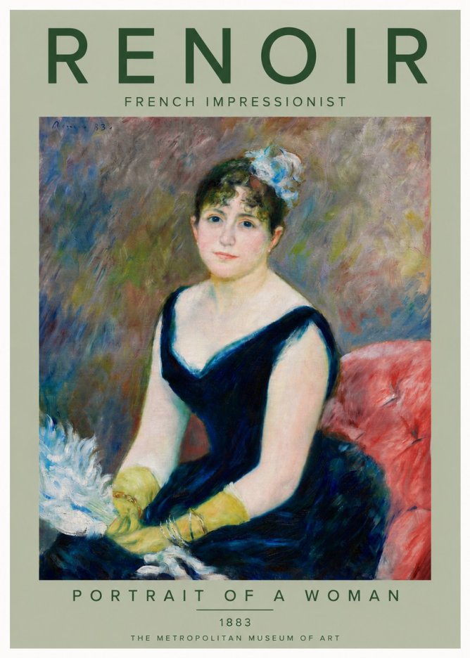 Renoir Portrait of a Woman No6 - Juliste