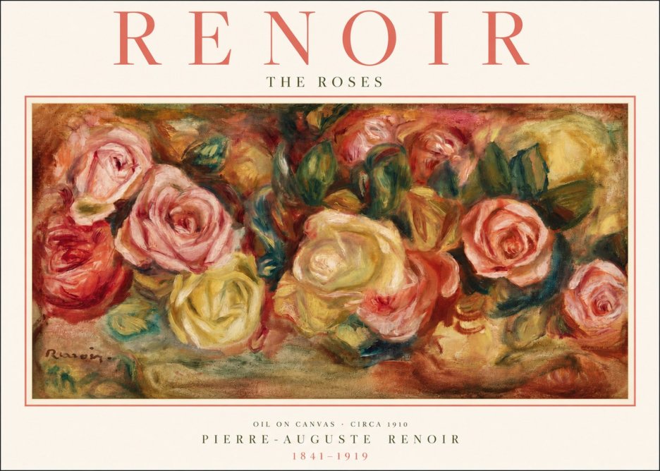 Renoir The Roses No2 - Juliste
