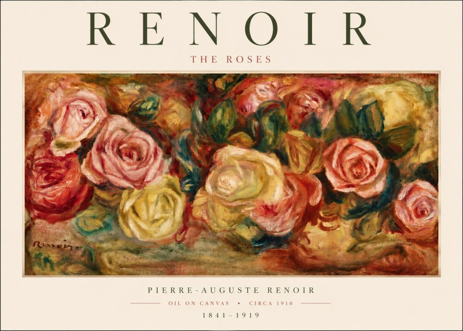 Renoir The Roses No4 - Juliste