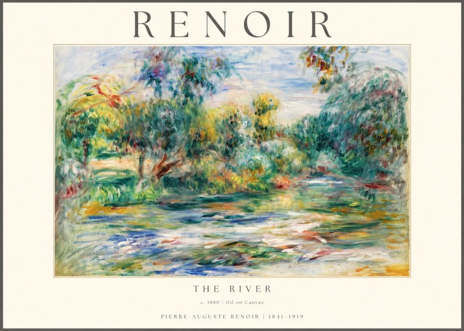 Renoir The River No1 - Juliste