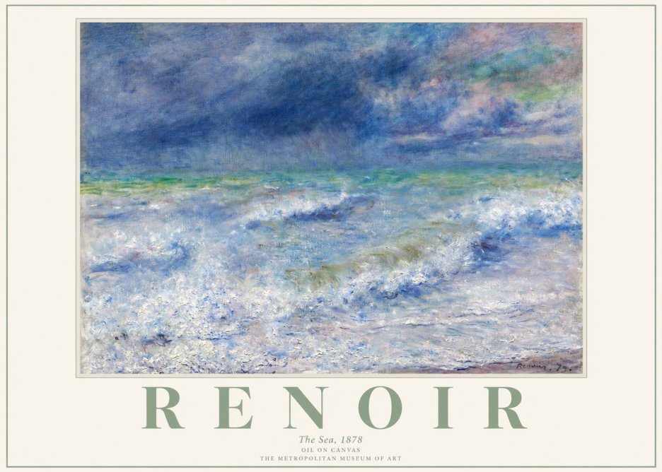 Renoir The Sea No2 - Juliste