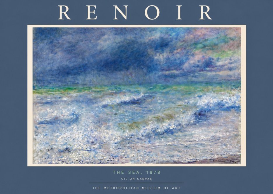 Renoir The Sea No5 - Juliste