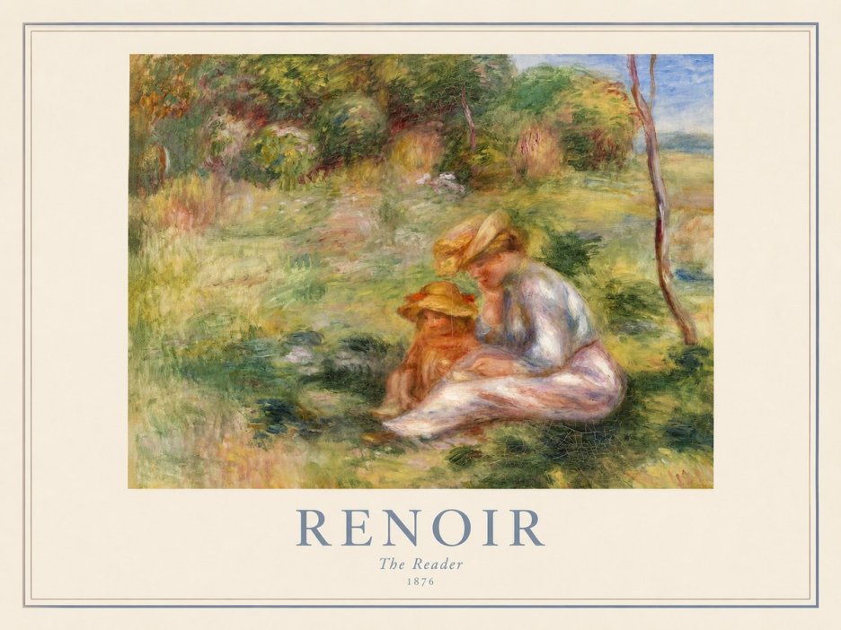 Renoir The Reader I No1 - Juliste
