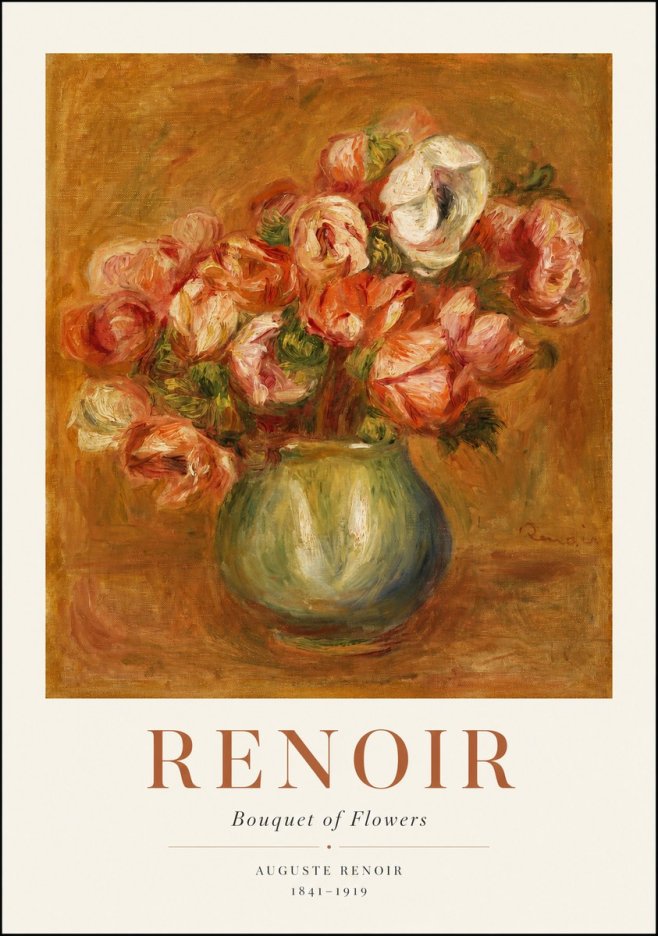 Renoir Bouquet of Flowers I No1 - Juliste