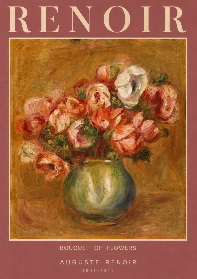 Renoir Bouquet of Flowers I No2 - Juliste