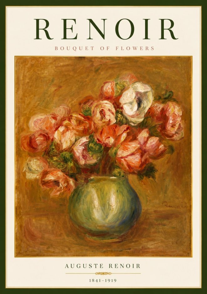 Renoir Bouquet of Flowers No6 - Juliste