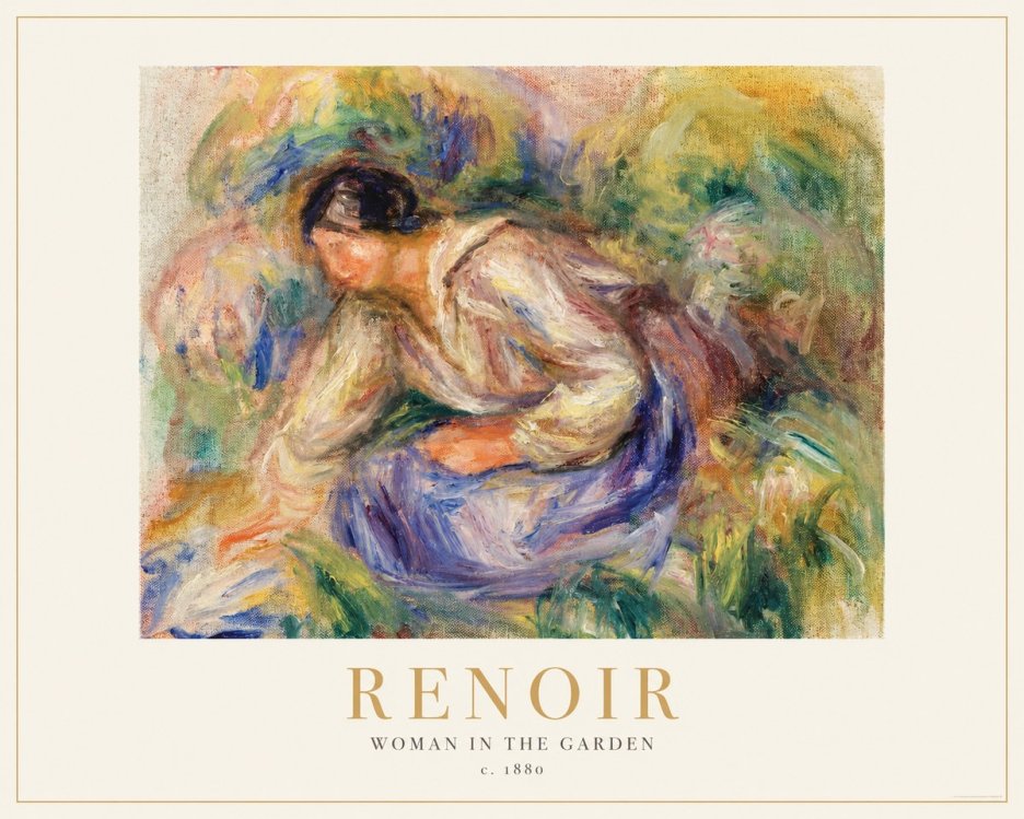 Renoir Woman in the Garden No1 - Juliste