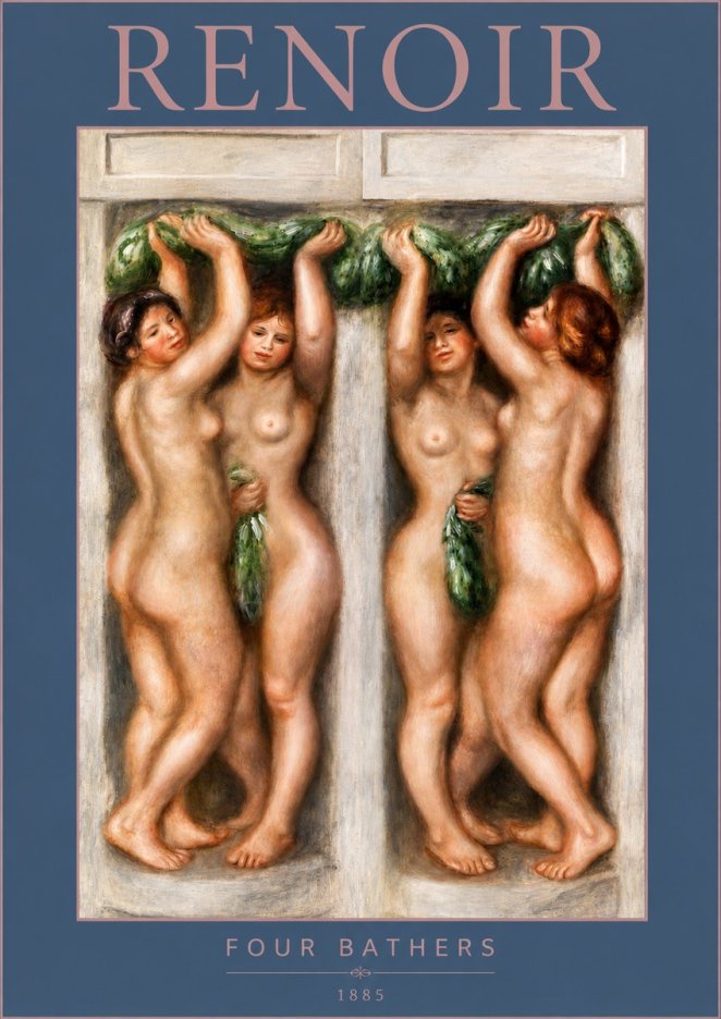 Renoir Four Bathers No3 - Juliste