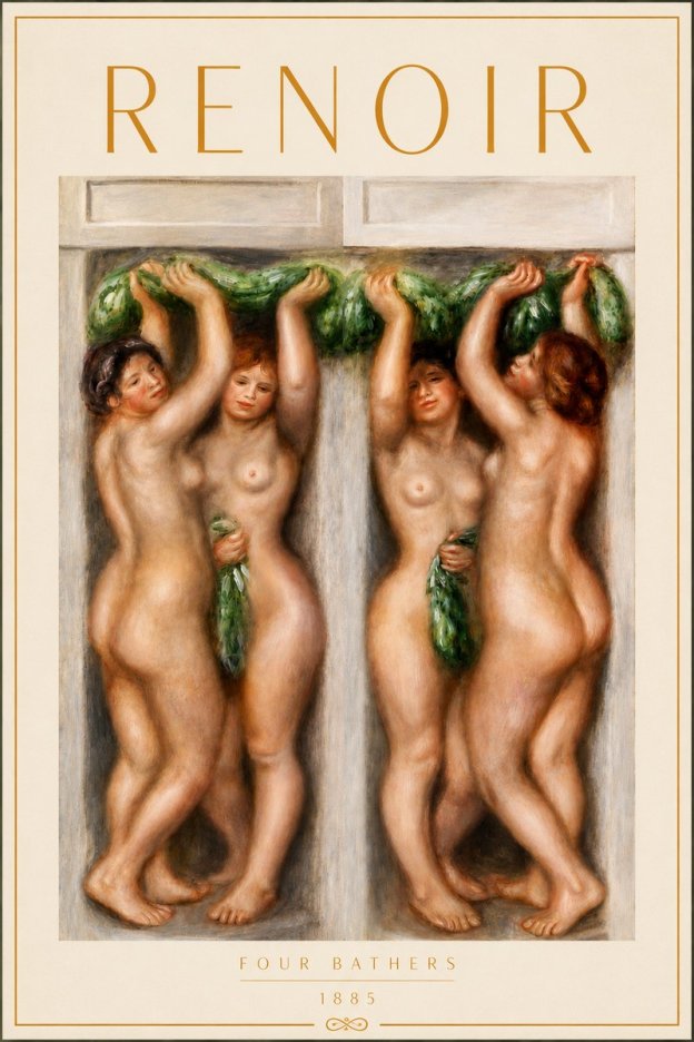 Renoir Four Bathers No4 - Juliste