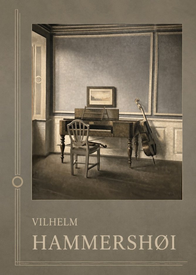 Vilhelm Hammershøi Interior with a Piano and a Cello No2 - Juliste