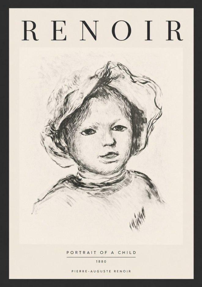 Renoir Portrait of a Child II No6 - Juliste