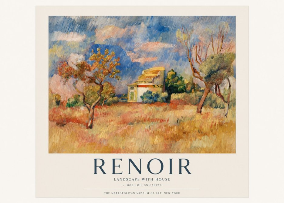Renoir Landscape with House III No1 - Juliste