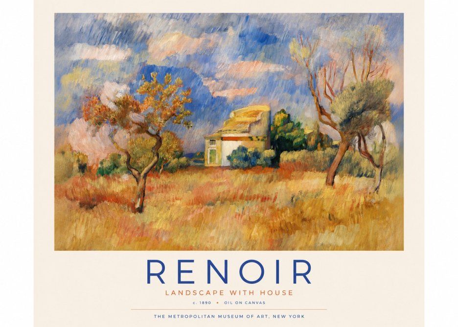 Renoir Landscape with House III No4 - Juliste