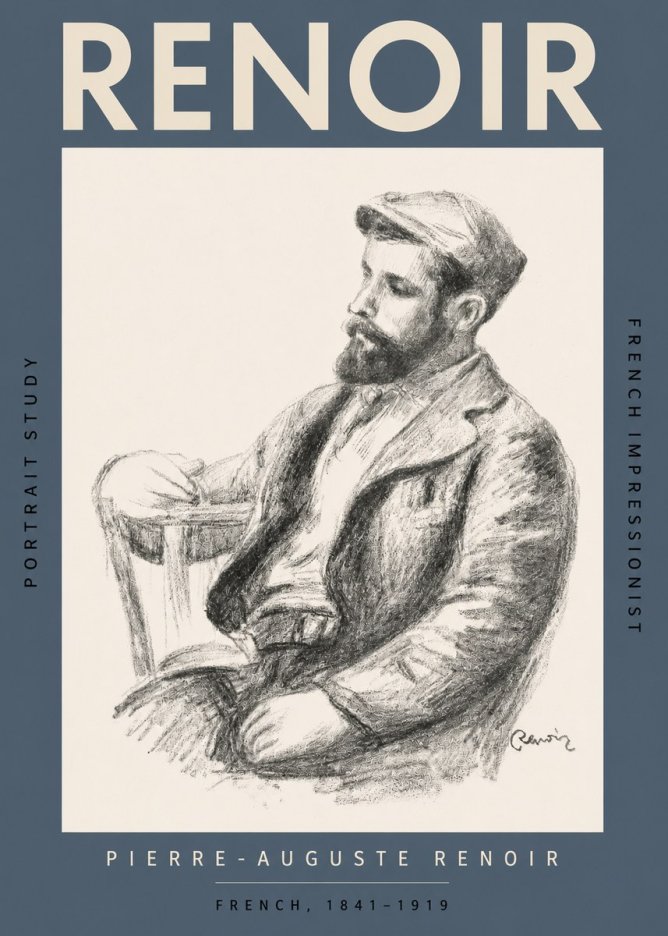 Renoir Portrait Study II No2 - Juliste