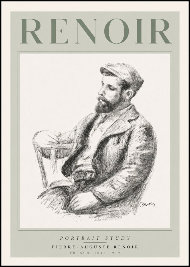 Renoir Portrait Study II No3 - Juliste