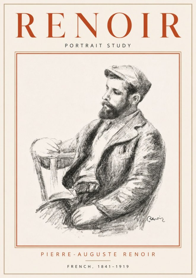 Renoir Portrait Study II No4 - Juliste