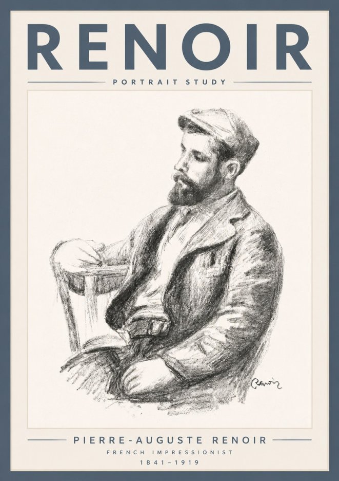 Renoir Portrait Study II No5 - Juliste