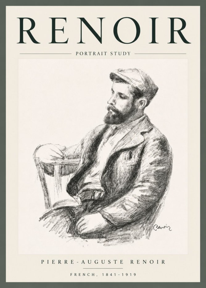 Renoir Portrait Study II No6 - Juliste