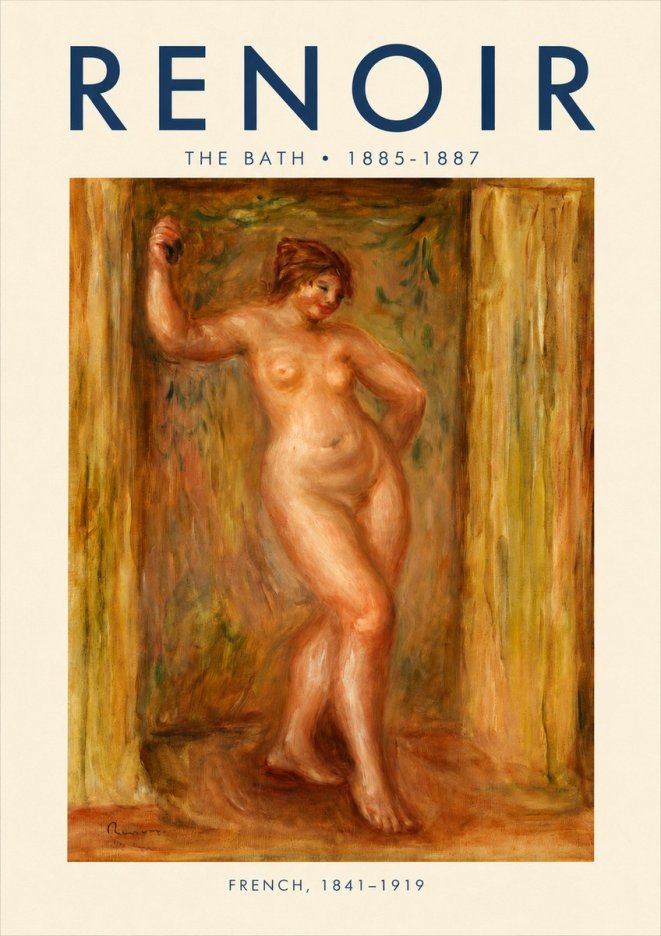 Renoir The Bath No3 - Juliste