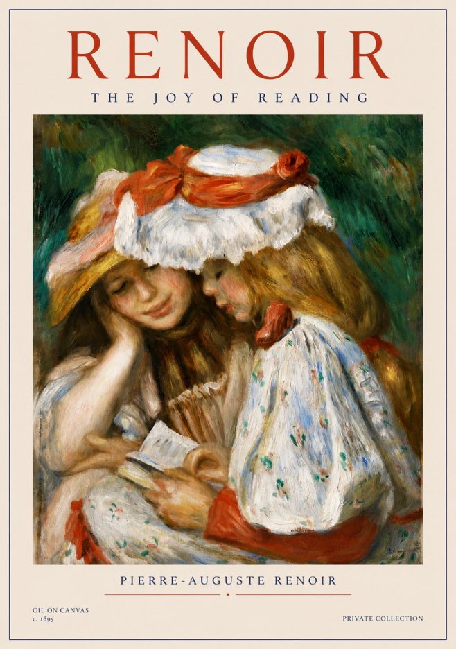 Renoir The Joy of Reading No4 - Juliste