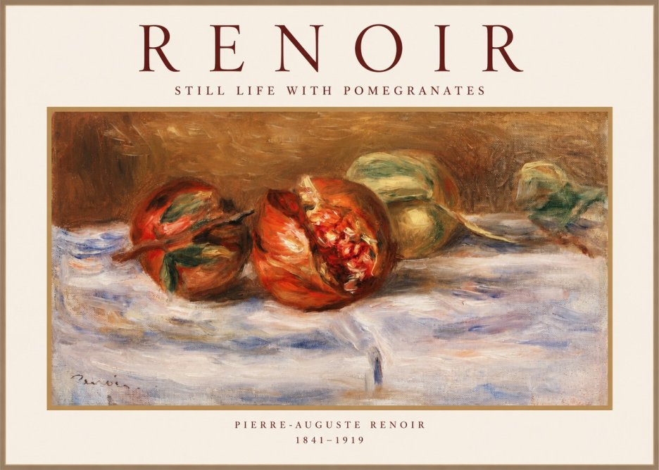 Renoir Still Life with Pomegranates No1 - Juliste