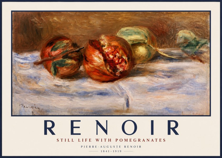 Renoir Still Life with Pomegranates No2 - Juliste