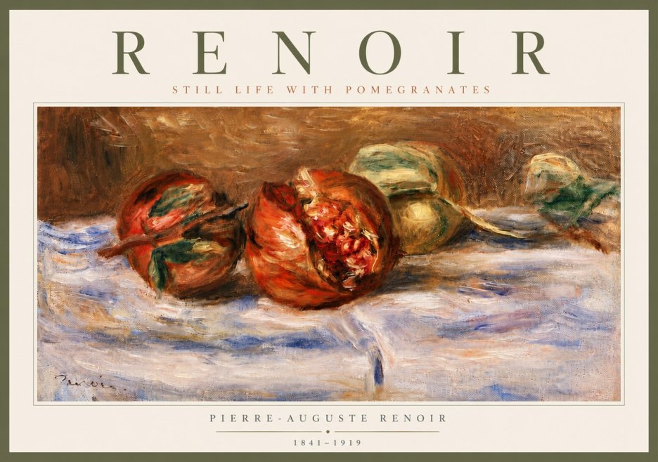 Renoir Still Life with Pomegranates No5 - Juliste