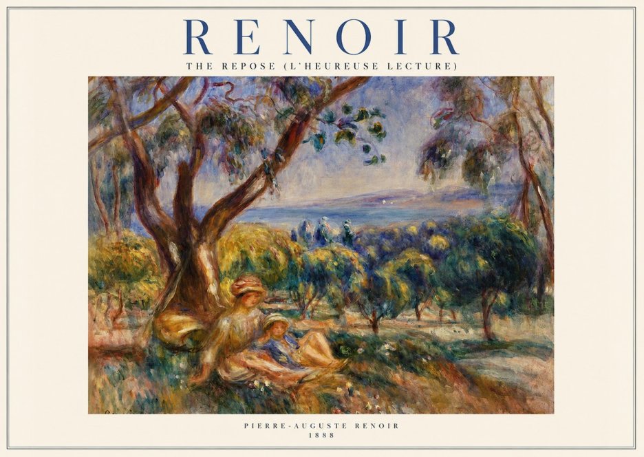 Renoir The Repose (L'heureuse Lecture) No1 - Juliste