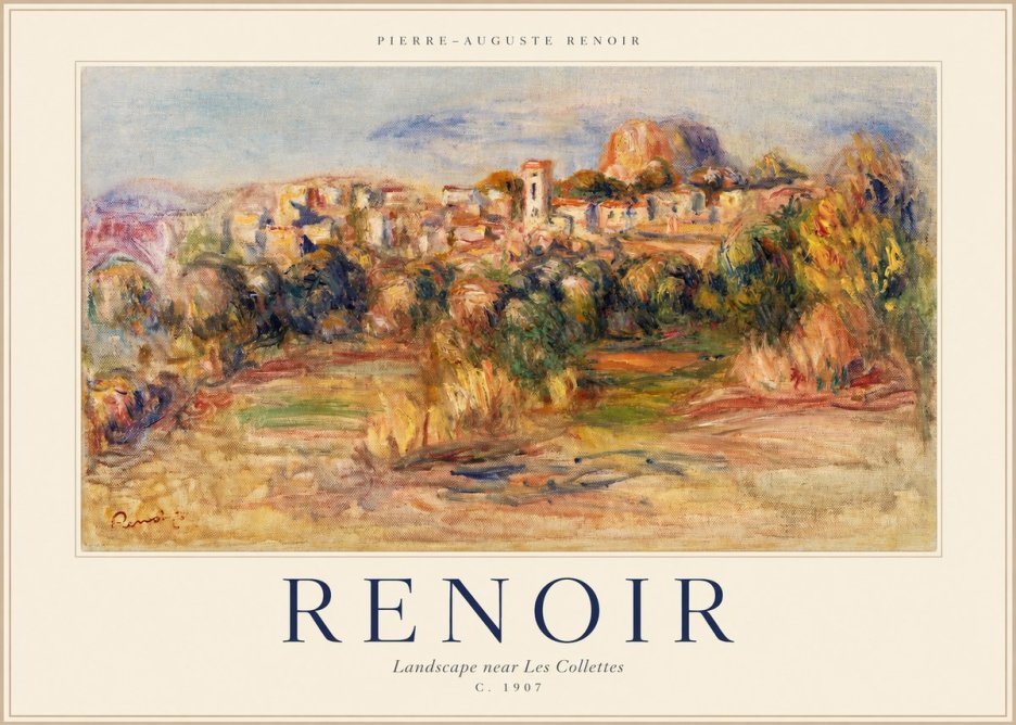 Renoir Landscape Near Les Collettes No1 - Juliste