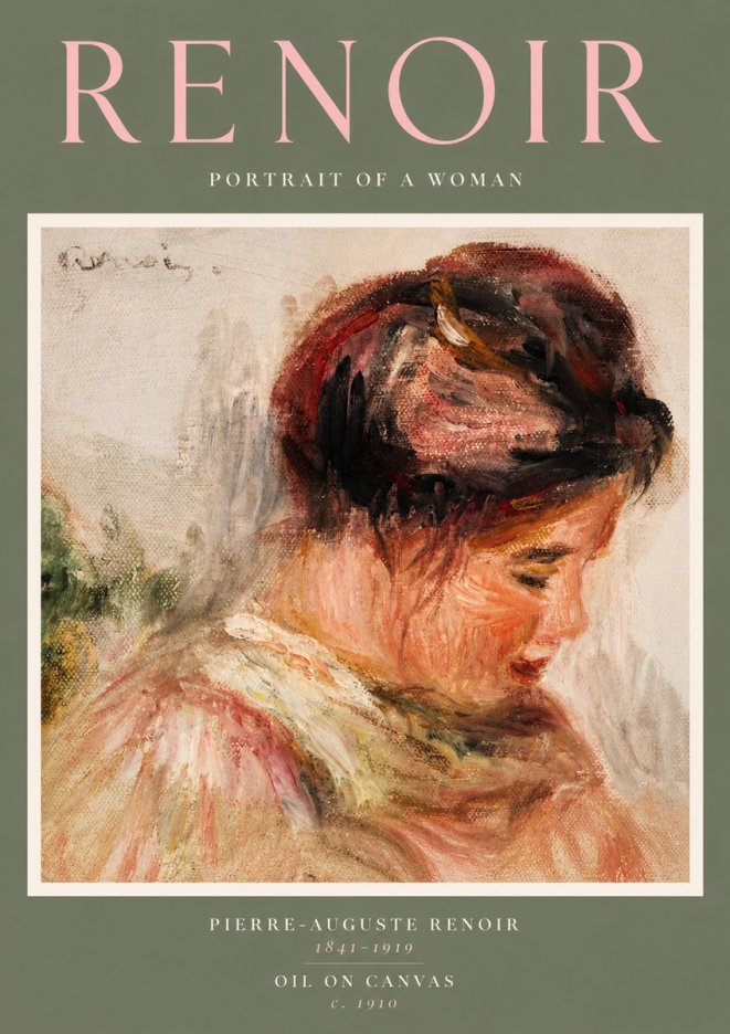 Renoir Portrait of a Woman II No2 - Juliste