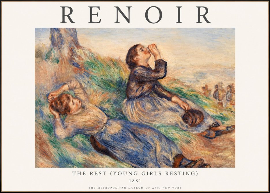 Renoir The Rest (Young Girls Resting) No1 - Juliste