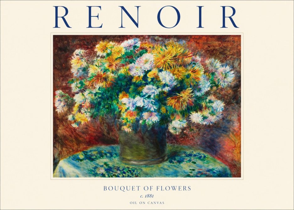 Renoir Bouquet of Flowers IV No1 - Juliste