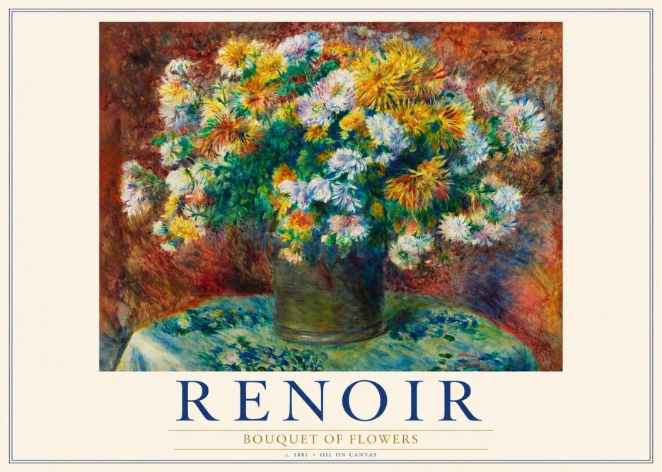 Renoir Bouquet of Flowers IV No3 - Juliste