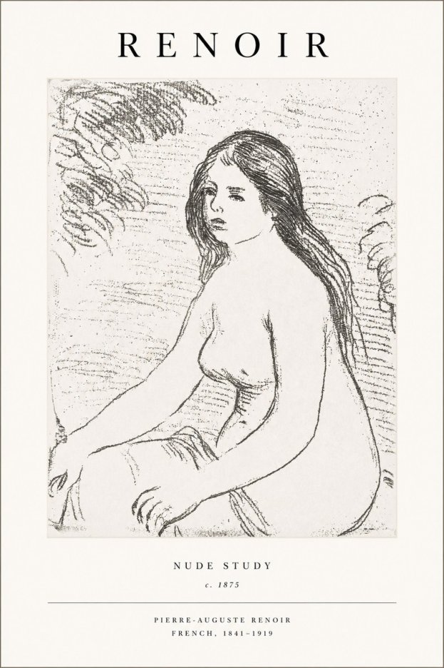 Renoir Nude Study No1 - Juliste