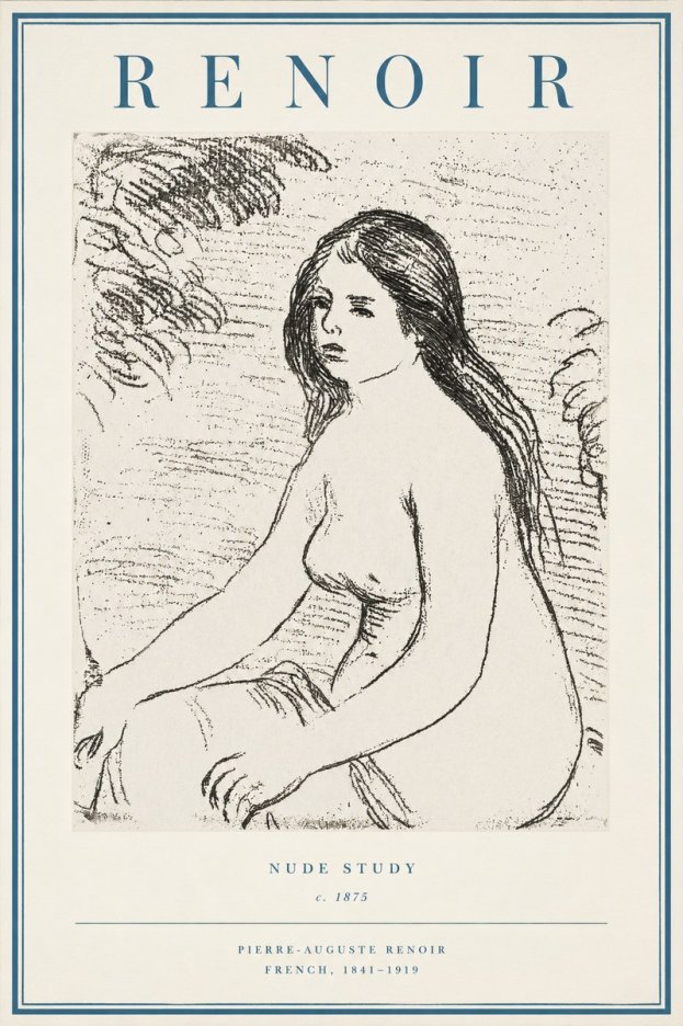 Renoir Nude Study No2 - Juliste