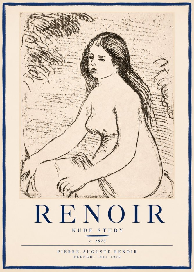 Renoir Nude Study No3 - Juliste