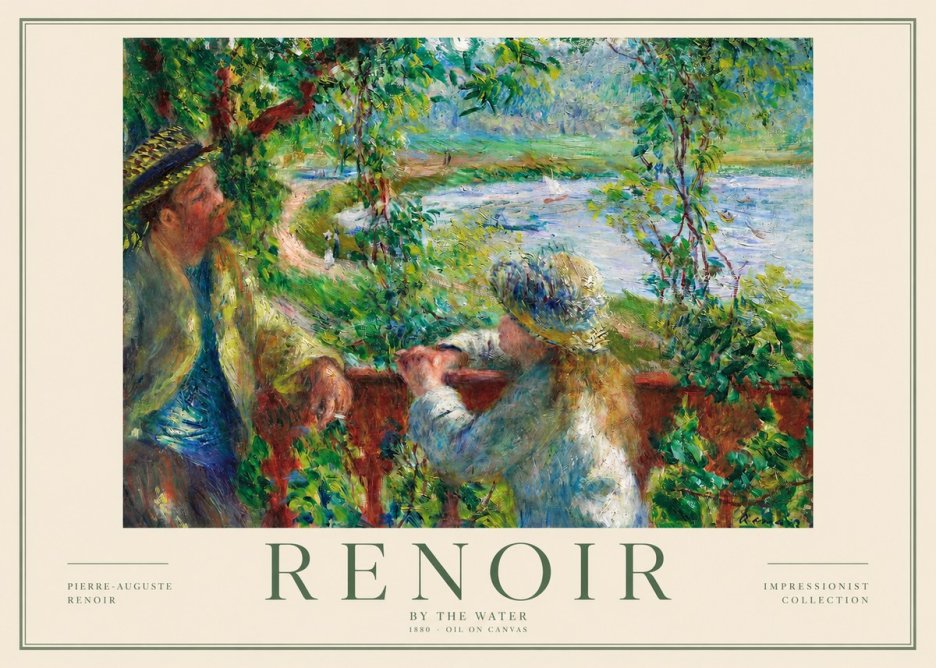 Renoir By the Water No2 - Juliste