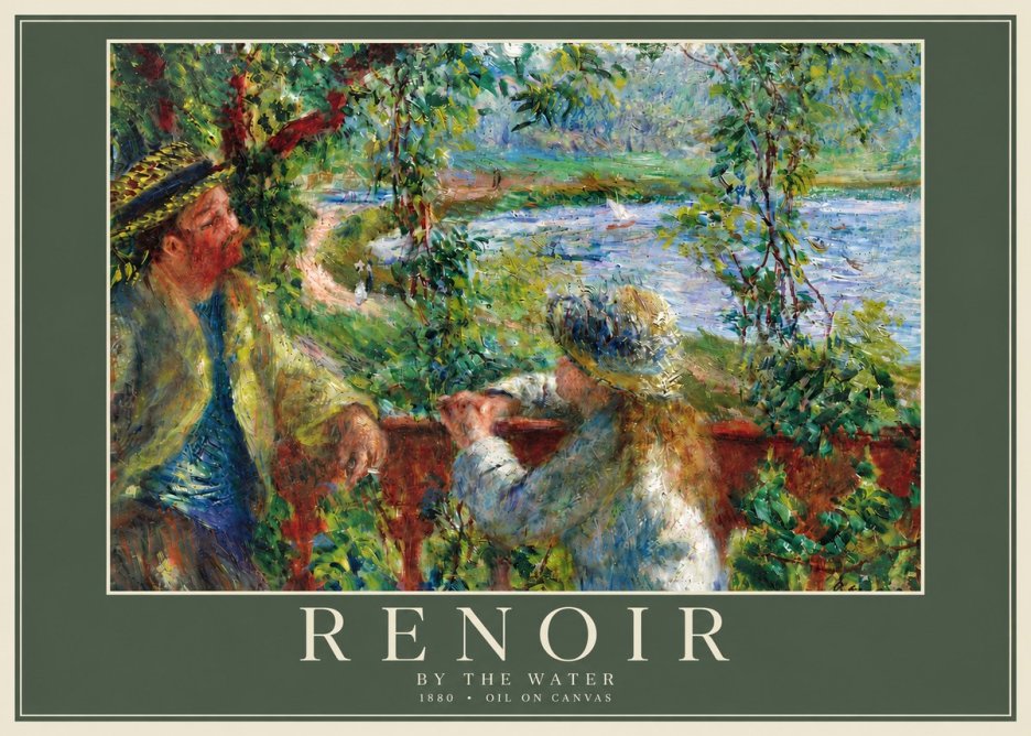 Renoir By the Water No6 - Juliste